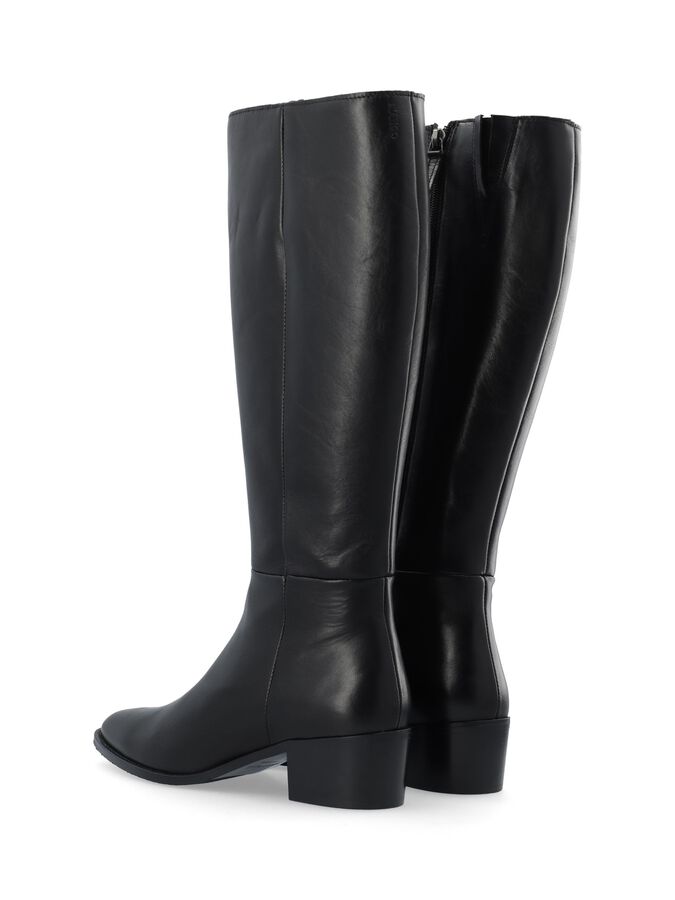 BIANCO Biacarol Knee High Boot Crust - Black