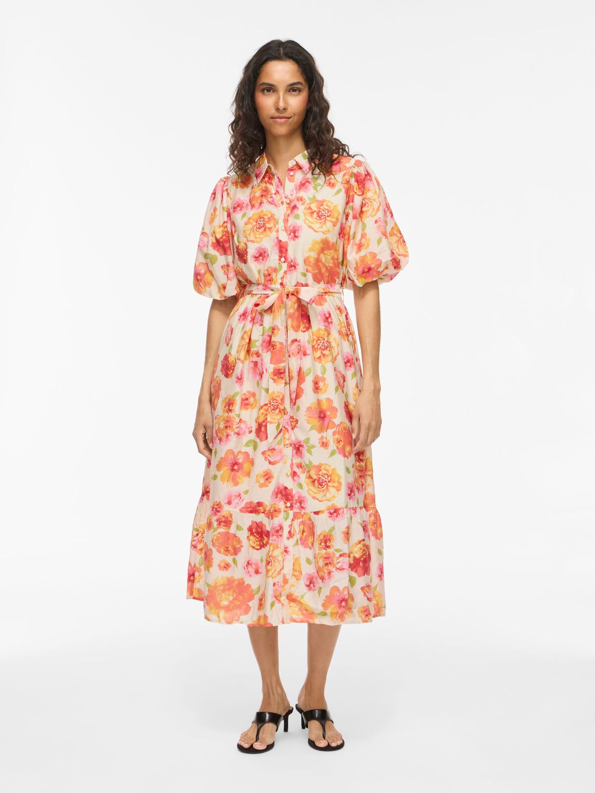 Vialina sol 2\4 midi shirt  dress\ln