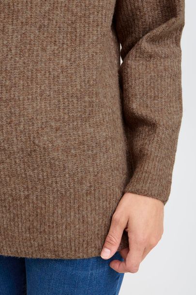 PZASTRA Zipper Roll Neck pullover