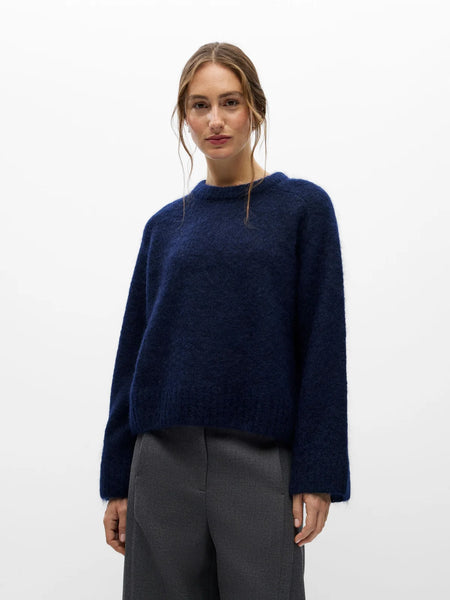 OBJNETE YO L/S LO KNIT PULLOVER 147
