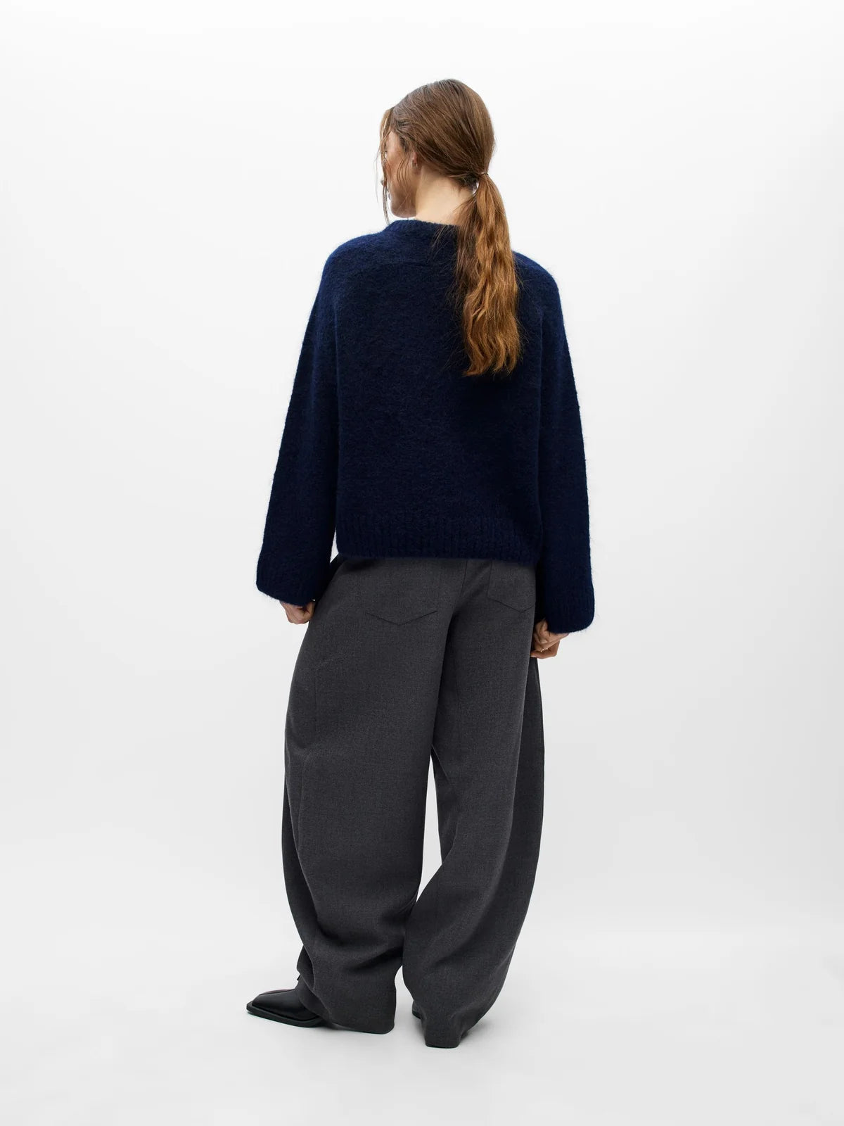 OBJNETE YO L/S LO KNIT PULLOVER 147
