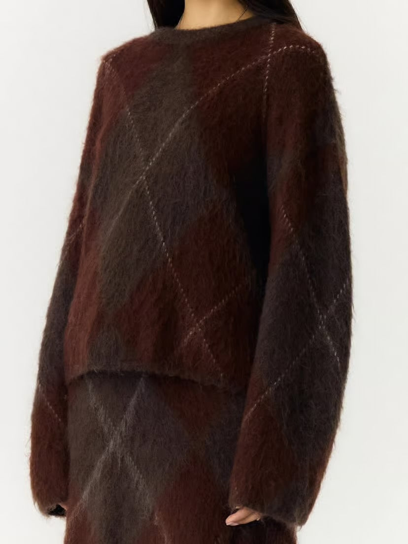 YASARGY LS MOHAIR  BLEND KNIT  PULLOVER S.