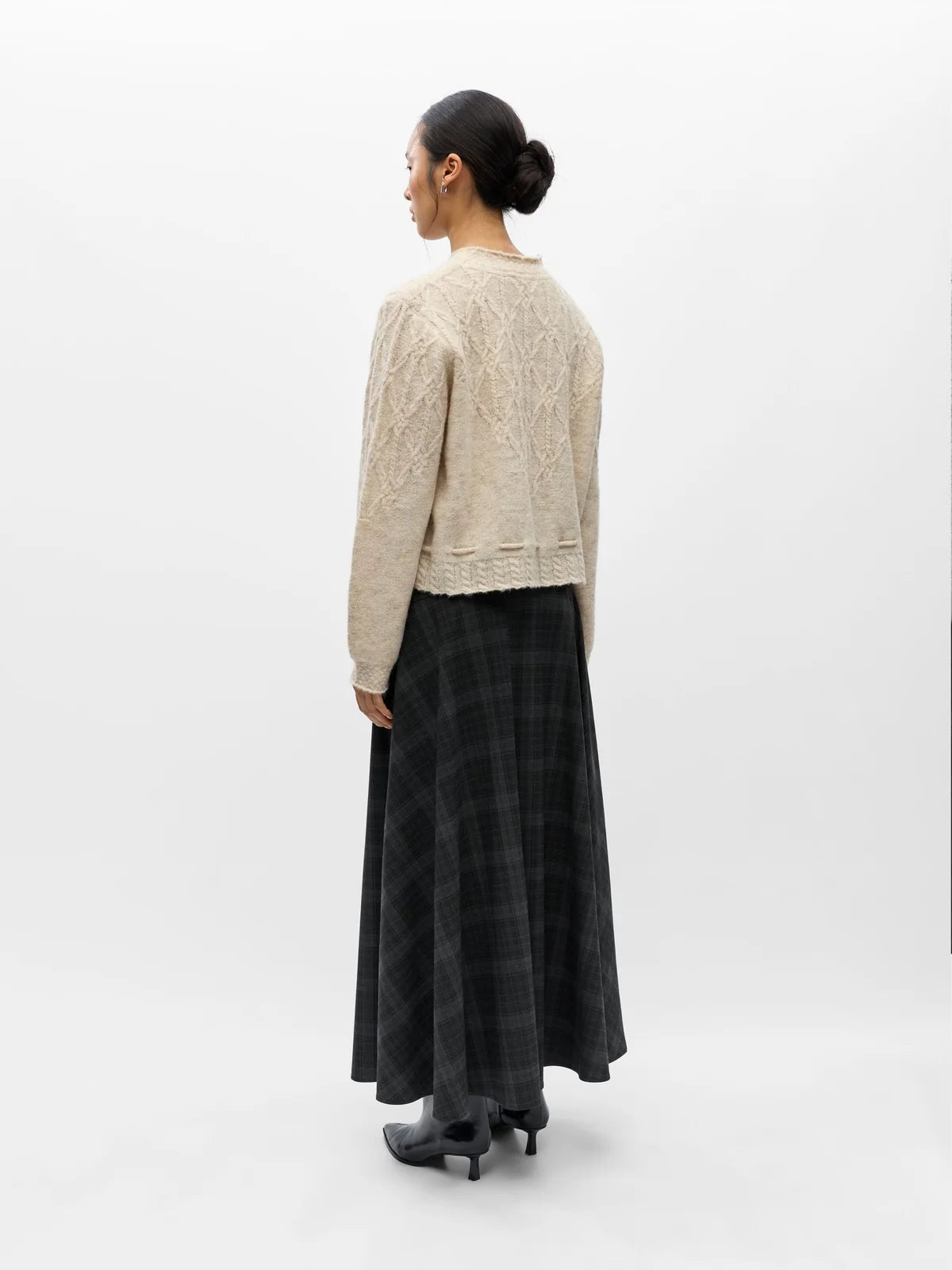 OBJGUNVI L\S RE KNIT CARDIGAN NOOS