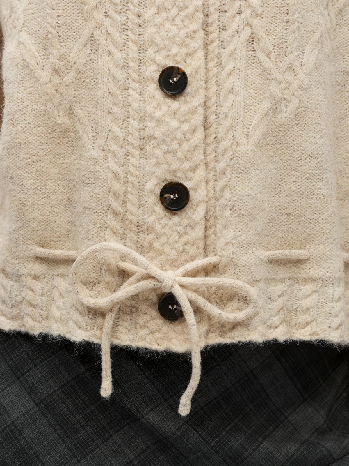OBJGUNVI L\S RE KNIT CARDIGAN NOOS