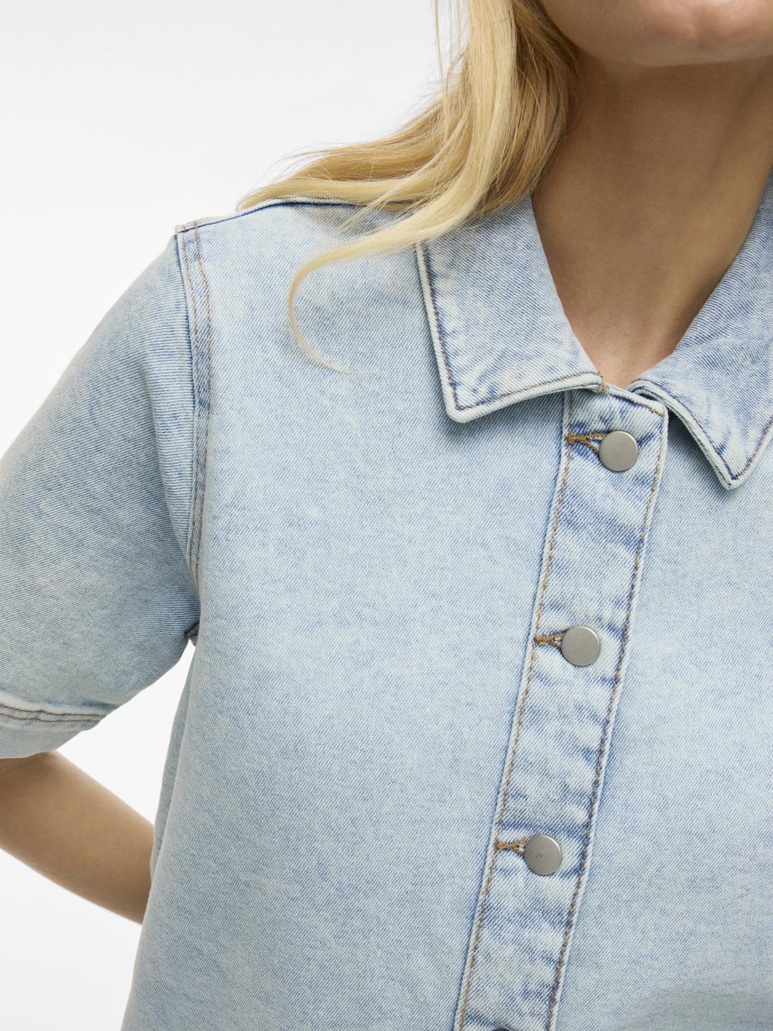 VISOL 2/4 SLEEVE BUTTON DRESS