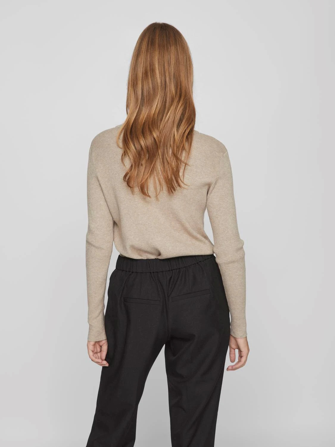 VICOMFY O - NECK L/S KNIT  TOP - NOOS