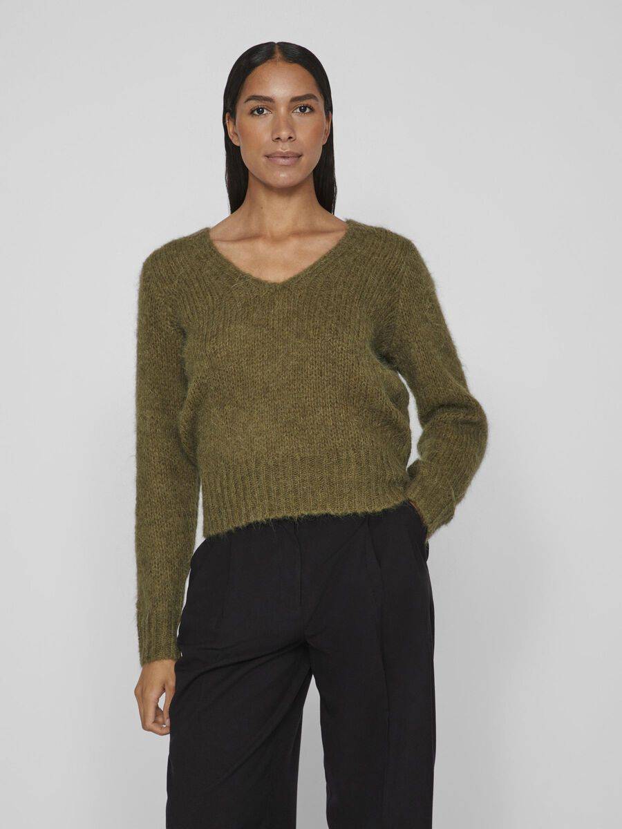 vibanu l/s v-neck knit roui