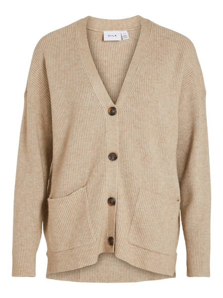 VIRIL l/s oversize knit cardigan
